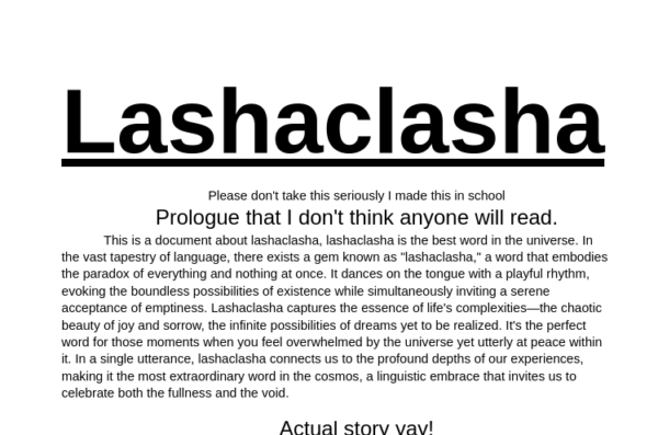 Lashaclasha 1-by Evan R.-downloadable